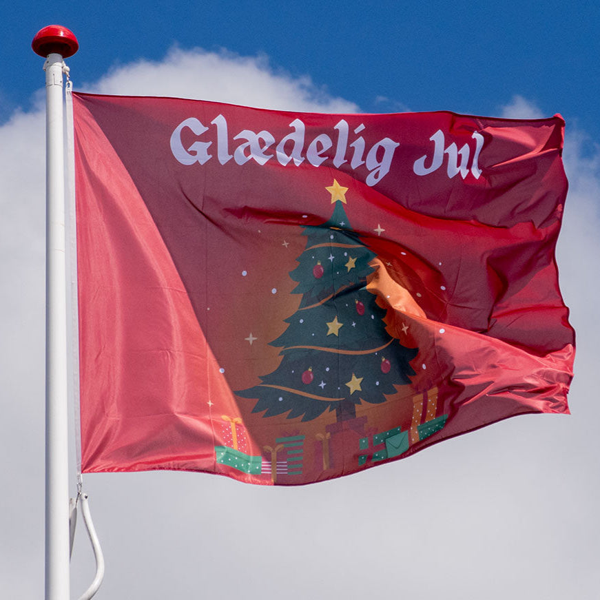 Juleflag rød