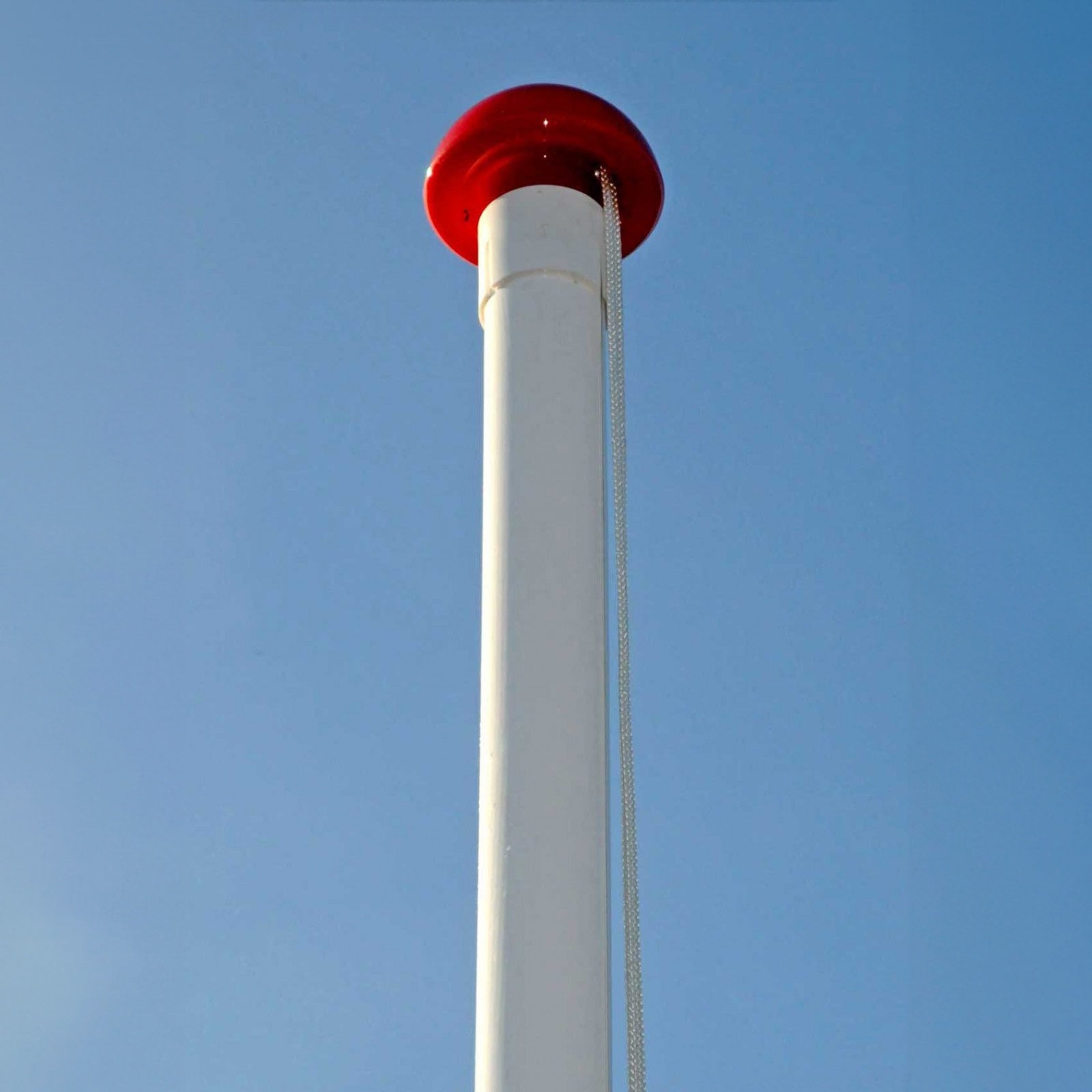 glasfiberflagstang med vippebeslag