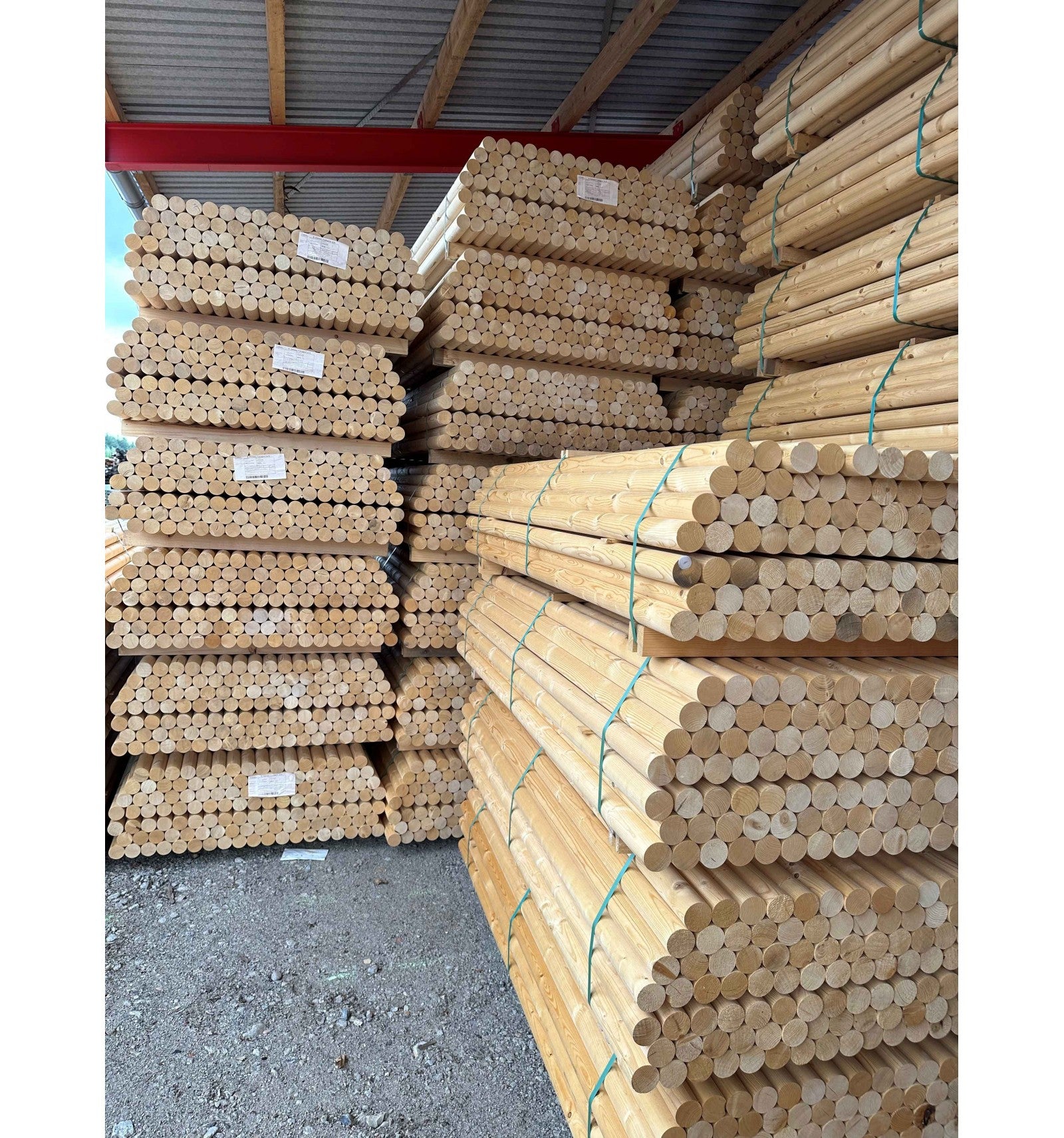 Høvlet gran rafter Ø6 cm