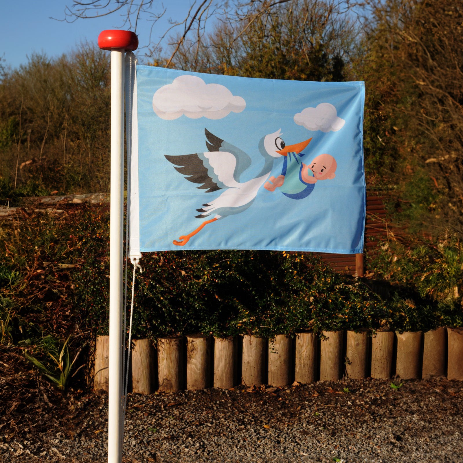 Storkeflag blå - drenge flag